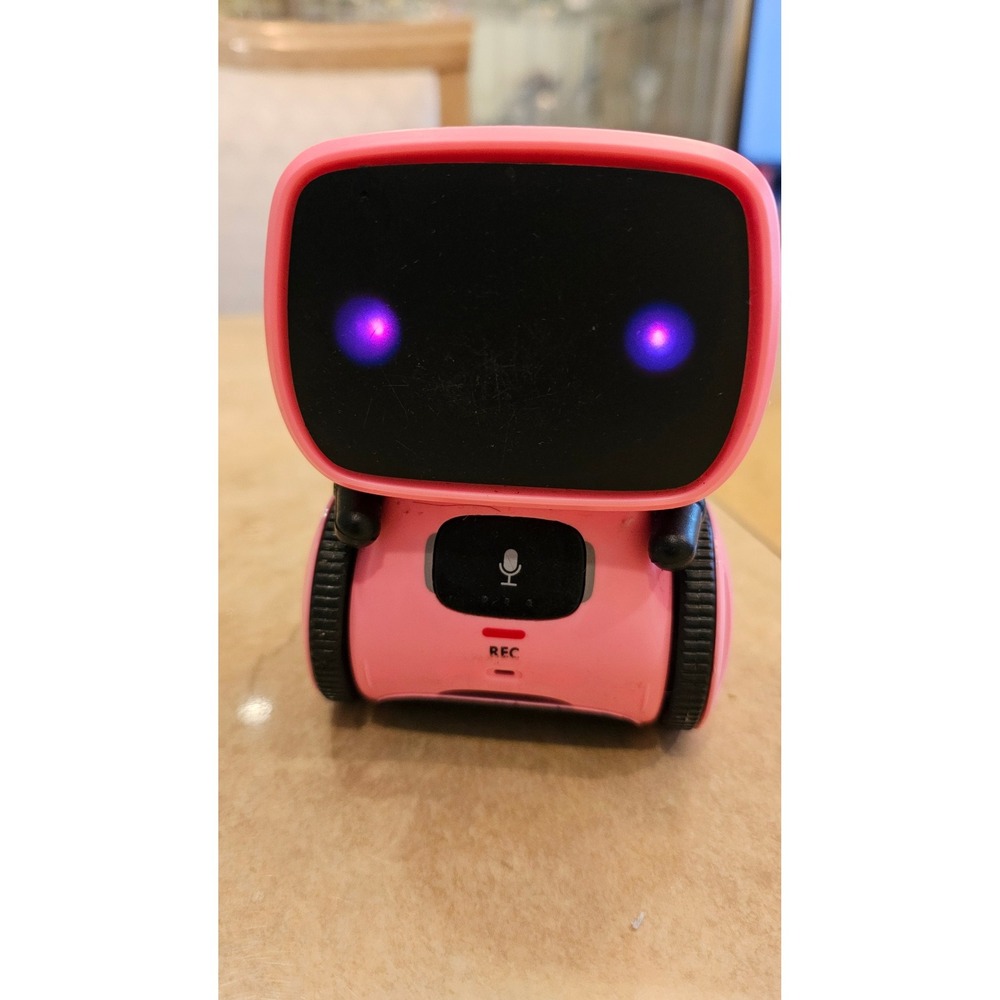 Contixo R1 Pink Interactive Robot Toy with LED Eyes and Voice Recorder‎